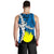 Palau Polynesian Men's Tank Top - Tribal Wave Tattoo Flag Style - Polynesian Pride