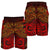 Fiji Men's Shorts - Red Shark Polynesian Tattoo - Polynesian Pride