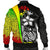 Tonga Micronesia Men's Bomber Jackets Reggae - Turtle With Hook - Polynesian Pride