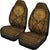 Palau Car Seat Cover - Palau Seal Polynesian Tattoo Gold - Polynesian Pride