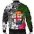 Fiji Men Bomber Jacket - Turtle Plumeria Banana Leaf - Polynesian Pride