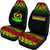 Vanuatu Custom Personalised Car Seat Covers - Vanuatu Coat Of Arms Fog Reggae Style - Polynesian Pride