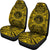 Palau Car Seat Cover - Palau Coat Of Arms Polynesian Gold Black - Polynesian Pride