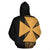 Wallis and Futuna Polynesian Zip up Hoodie Yellow Line - Polynesian Pride