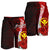 Hawaii Polynesian Custom Personalised Men's Shorts - Coat Of Arm With Hibiscus - Polynesian Pride