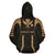 Hawaii Kanaka Polynesian Zip up Hoodie Gold - Polynesian Pride