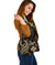 Wallis and Futuna Shoulder Handbag - Gold Tentacle Turtle - Polynesian Pride