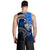 Samoa Men's Tank Top - Samoa Seal Wave Style (Blue) - Polynesian Pride