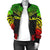 Tokelau Polynesian Chief Women'S Bomber Jacket - Reggae Version - Polynesian Pride