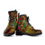 Pohnpei Micronesia Leather Boots - Hibiscus Vintage - Polynesian Pride