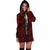 Tuvalu Hoodie Dress - Polynesian Tattoo Red - Polynesian Pride