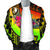 Yap Men's Bomber Jaclet - Polynesian Hook And Hibiscus (Raggae) - Polynesian Pride