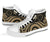 Cook Islands High Top Canvas Shoe - Gold Tentacle Turtle - Polynesian Pride