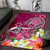 Tahiti Area Rug - Turtle Plumeria (Pink) - Polynesian Pride