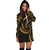 New Zealand Maori Mangopare Women Hoodie Dress Polynesian - Gold - Polynesian Pride