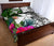 Wallis And Futuna Quilt Bed Set White - Turtle Plumeria Banana Leaf - Polynesian Pride