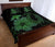 Hawaii Fish Hook Kanaka Map Hibiscus Poly Quilt Bed Set - Green - Polynesian Pride