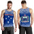 Samoa Custom Personalised Men's Tank Top - Polynesian Fog Blue blue - Polynesian Pride