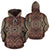 Hawaii Hoodie Polynesian Symmetry Brown Pullover - Polynesian Pride