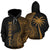 Marshall Islands Polynesian Hoodie Coconut Tree Gold Unisex Gold - Polynesian Pride