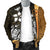 Yap Micronesia Men's Bomber Jackets Gold - Turtle With Hook - Polynesian Pride