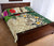 Solomon Islands Polynesian Quilt Bed Set - Hibiscus Turtle Tattoo Beige - Polynesian Pride