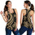 Samoa Polynesian Women Racerback Tank - Gold Tentacle Turtle Gold - Polynesian Pride