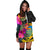 Tuvalu Women's Hoodie Dress - Hibiscus Polynesian Pattern - Polynesian Pride