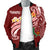 Pohnpei Men's Bomber Jacket - Pohnpei Seal Polynesian Patterns Plumeria - Polynesian Pride