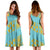 Hawaii Hibistus and Kakau Pattern Midi Dress - Polynesian Pride