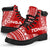 Tonga Leather Boots - Polynesian Flag Chief Version - Polynesian Pride