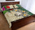 Nauru Polynesian Quilt Bed Set - Hibiscus Turtle Tattoo Beige - Polynesian Pride