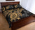 Tonga Polynesian Quilt Bed Set - Tonga Coat Of Arms & Golden Turtle Hibiscus - Polynesian Pride