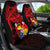 Tonga Car Seat Covers - Seal Tonga With Curve Patterns Universal Fit Black - Polynesian Pride