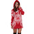 American Samoa Polynesian Hoodie Dress Map Red White - Polynesian Pride