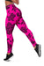 Polynesian Turtle Palm And Sea Pebbles Pink Hawaii Women's Legging AH - Polynesian Pride