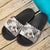 Hawaii Hibiscus Pattern Grey Slide Sandals - Polynesian Pride