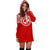 Tonga Women Hoodie Dress - Tonga Coat Of Arms Polynesian Flag Color - Polynesian Pride