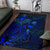 Palau Area Rugs Turtle Hibiscus Blue - Polynesian Pride