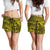 Polynesian Hawaiian Style Tribal Tattoo Yellow Women's Short - Polynesian Pride