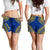 Nauru Women's Shorts - Polynesian Chief Flag Version - Polynesian Pride