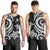 Yap Micronesian Men Tank Top - White Tentacle Turtle - Polynesian Pride