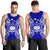 Samoa Polynesian Men Tank Top Map Blue - Polynesian Pride