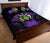 Solomon Islands Polynesian Quilt Bed Set Hibiscus Purple - Polynesian Pride