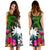 Nauru Midi Dress - Turtle Plumeria Banana Leaf - Polynesian Pride