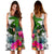 Chuuk Midi Dress White - Turtle Plumeria Banana Leaf - Polynesian Pride