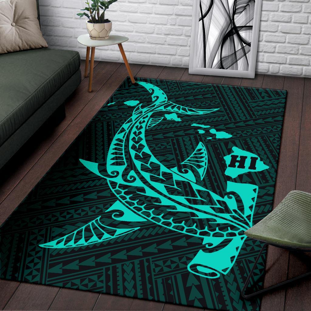 Hawaii Hammerhead Shark Polynesian Rug - Polynesian Pride