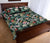 Tropical Plumeria Pattern With Palm Leaves Quilt Bed Set - Polynesian Pride