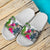 Palau Slide Sandals - Turtle Plumeria Banana Leaf Crest - Polynesian Pride