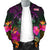 Niue Polynesian Men's Bomber Jacket - Summer Hibiscus - Polynesian Pride